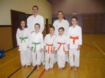 NOS PETITS KARATEKAS AYANT PARTICIPES A LA COUPE DE LIGUE KUMITE LE 01/02/09