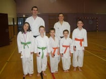 NOS PETITS KARATEKAS AYANT PARTICIPES A LA COUPE DE LIGUE KUMITE LE 01/02/09