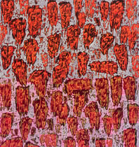 "Das Glühen", 1995, Öl/Acryl auf Leinwand, 130 x 114 cm