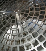 Rüttelgitter und Trichterboden des Vibro-Systems