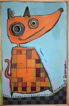 "LE PETIT RENARD" - 18 cm x 26 cm - SOLD