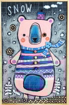 "SNOW" - 18 cm x 26 cm - SOLD