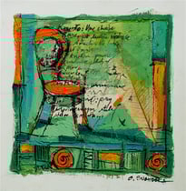 "LA CHAISE ORANGE" - VENDU / SOLD