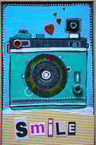 "SMILE" - 18 cm x 26 cm - SOLD