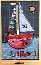 "PETIT BATEAU" - 18 cm x 26 cm - SOLD