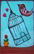 "LA LIBERTÉ" - 18 cm x 26 cm - SOLD