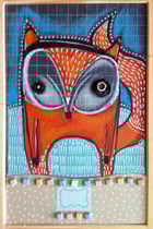 "RENARD D'HIVER" - 18 cm x 26 cm - SOLD