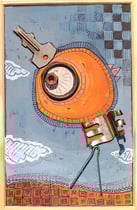 "L'OISEAU CLEF" - 18 cm x 26 cm - SOLD