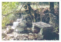 Jardin du presbytère. Sculptures de SERVIN