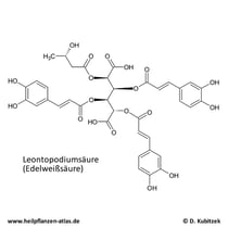 Leontopodiumsäure (Edelweißsäure) Strukturformel