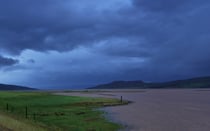 Ende des Steingrimsfjördur nach wochenlangen Regenfällen