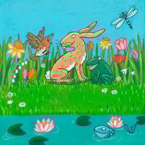 CD-Coverillustration "Die Liederfibel zur Frühlings- und Sommerzeit" | Sauerländer audio | 2011 | Kinderbuch-Illustration von Tina Schulte