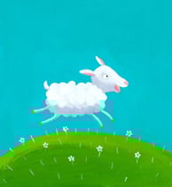 "Wo ist mein Schäfchen?" | Coppenrath Verlag | 2011 | Kinderbuch-Illustration von Tina Schulte 