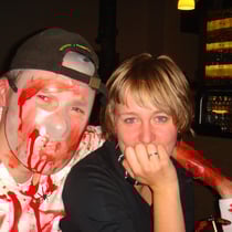 Seltenes Foto mit Britta