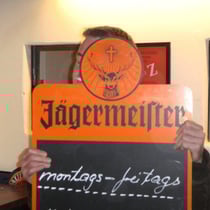 Jürgen in Topform: montags bis freitags Jägermeister; Samstag & Sonntag Ruhetag!