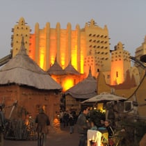 Abendstimmung in Deep in Africa