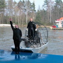 Mit dem deutschen Bundesteam der Wasserskiläufer
