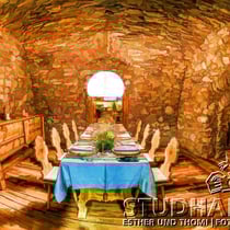 Gourmetrestaurant VIVANDA (15 GaultMillau Punkte) im ehemaligen Kuhstall: IN LAIN Hotel Cadenau in Brail/GR