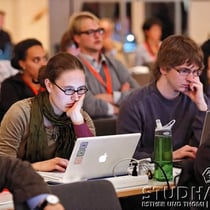 Bloggers. Impression of the conference Academia Engelberg 2012. First day of the conference - Erster Tag der Konferenz Academia Engelberg 2012: Future Cities/Zukunftsstaedte im Hotel Europe/Europaeischer Hof.