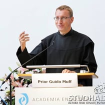 Prior Guido Muff, Engelberg Abbey. Opening of the conference - Eroeffnung der Konferenz 2012: Future Cities/Zukunftsstaedte im Kloster Engelberg.