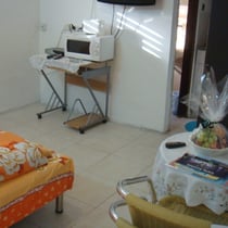 Vue d'ensemble, la télé est en haut