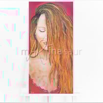 Lady in red Staffelei