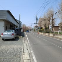 月極貸し駐車場　桐生市相生町3-341-5　接道状況