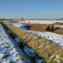 Fortsetzung des Renaturierungsgebietes im Winter