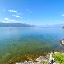 Blick aus Apartment Nr. 5 im Dachgeschoss der Villa Ottolini