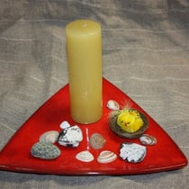 Rot wäre auch schön gewesen. Das Team hat abgestimmt für hellblau. Abdi vom Abwasch war das Züngli an der Waage (oder am Teller, haha!)