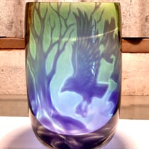 „Raven“ 2025 / H: 19,5cm, Ø: 12 cm / Graal-Technik