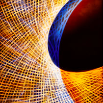 2024 / Überfangglas graviert, übereinander gelegt und fotografiert / 20 x 30 cm  / ohne Rahmen