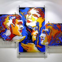 Im Gespräch, 2012, 210 x 154 x 2 cm