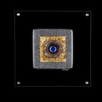 Blaues Gold, 2018, 38 x 38 cm