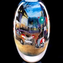 Im Dunst der beginnenden Nacht