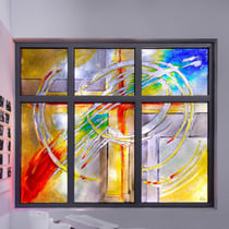 Verbindung, 2022, 216 x 178 x 2,6 cm