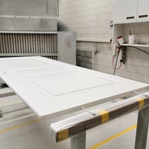 Nachbau Zimmertüre, weiss lackiert