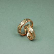 Schmorringe in Rotgold/Weißgold