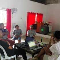 現地協働団体とのミーティングの様子2018