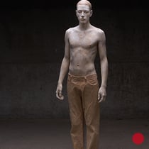 bruno walpoth, "eliseo", 2020, 174 x 54 x 29 cm, linden tree, unique – erlas galerie
