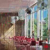 dénesh ghyczy, "the last cinema", 2021, 140 x 230 cm, oil & acrylic on canvas – erlas galerie