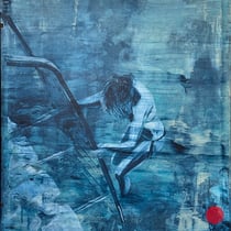 petra polli, "erfrischung", 2024, 97 x 72 cm, acryl auf leinwand – erlas galerie