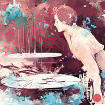 inna artemova, "traces to follow", 2024, 110 x 125 cm, oil on canvas – erlas galerie