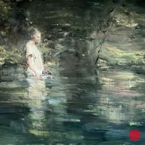 alessandro papetti, "acqua", 2017, 80 x 100 cm, oil on canvas – erlas galerie