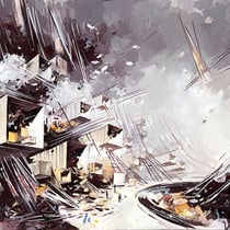 inna artemova, "#234", 2022, 115 x 150 cm, oil on canvas – erlas galerie