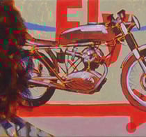 sigrid hutter, "traun ", 2012, 35 x 140 cm, acrylic on canvas – erlas galerie