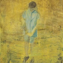 petra polli, "zugeknöpft", 2015, 70 x 50 cm, acrylic on canvas – erlas galerie