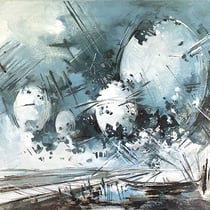 inna artemova, "utopia 4801", 2021, 50 x 70 cm, oil on canvas – erlas galerie