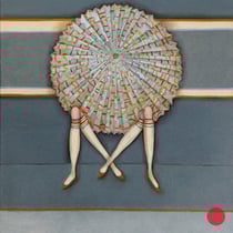 michou hutter, "salon", 2019, 57 x 41 cm, oil on cotton – erlas galerie