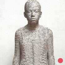 bruno walpoth, "nadia, 2017, no. 5/6, 71 x 50 x 36 cm, carton/chalk ground – erlas galerie